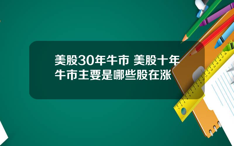 美股30年牛市 美股十年牛市主要是哪些股在涨